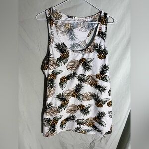 Pineapple Print Tank Top